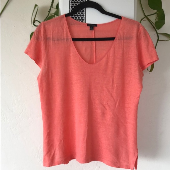 Ann Taylor V-neck slub knit T-shirt - Picture 1 of 4